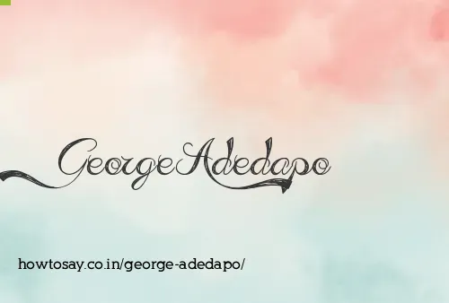 George Adedapo