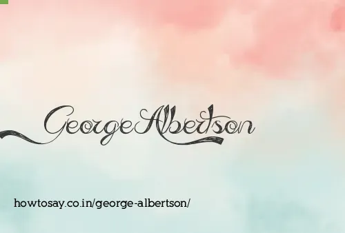 George Albertson