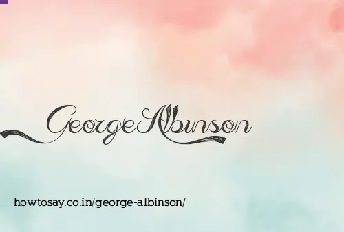 George Albinson