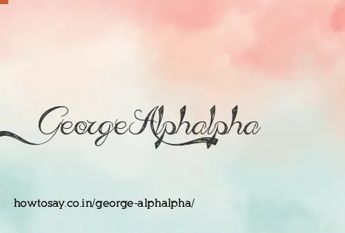 George Alphalpha
