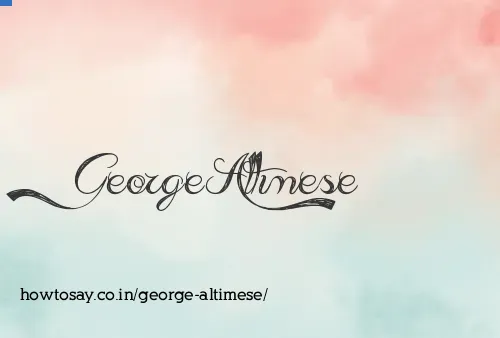 George Altimese