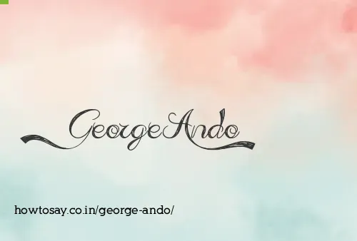 George Ando