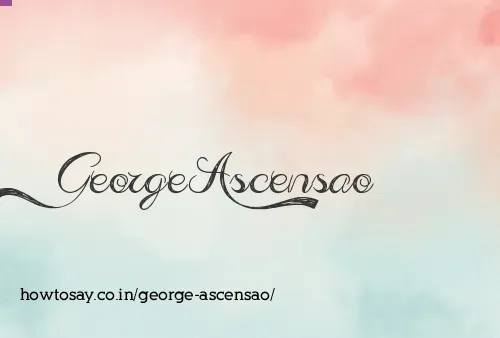 George Ascensao