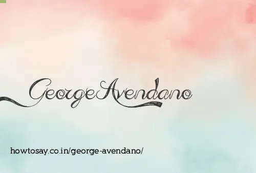 George Avendano