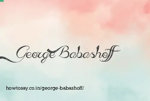 George Babashoff