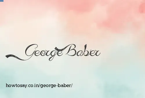 George Baber