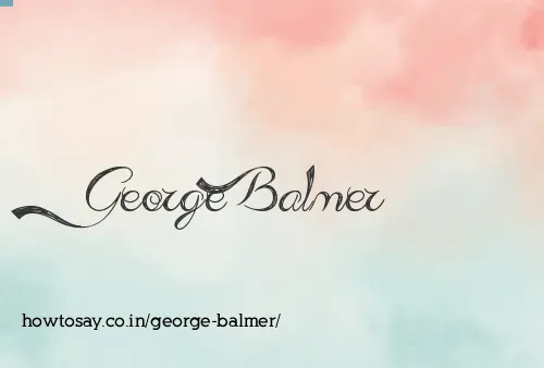George Balmer