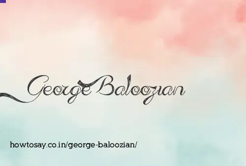 George Baloozian
