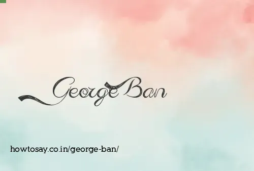 George Ban