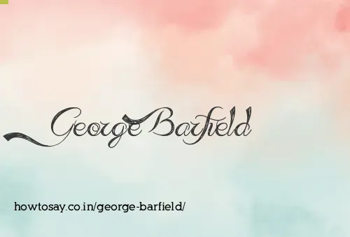 George Barfield