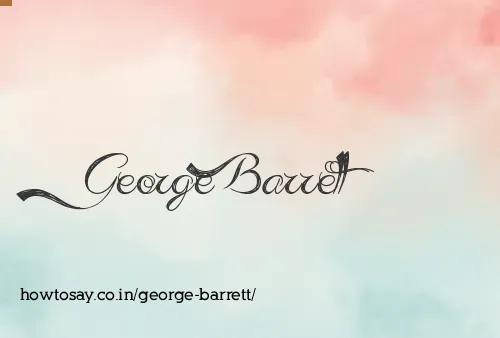 George Barrett