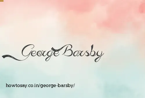 George Barsby