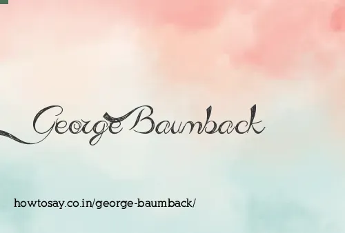 George Baumback