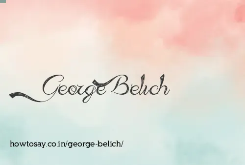 George Belich