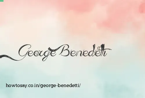 George Benedetti