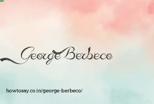 George Berbeco
