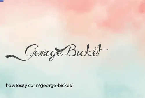 George Bicket