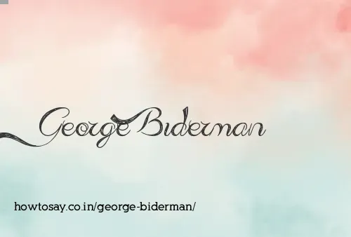 George Biderman