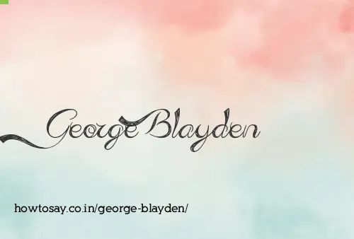 George Blayden