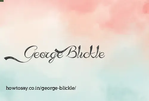 George Blickle