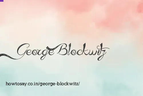 George Blockwitz