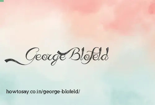 George Blofeld