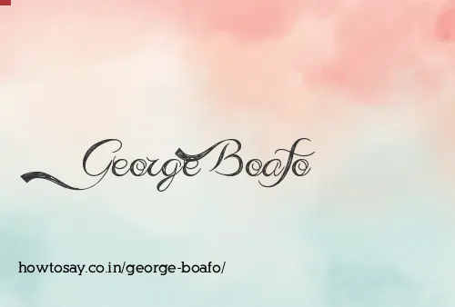 George Boafo