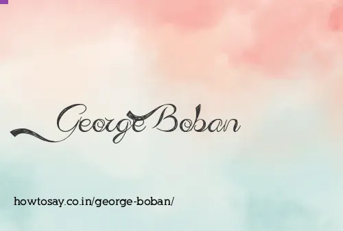 George Boban