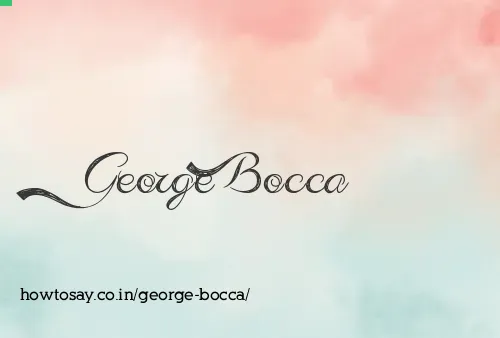 George Bocca