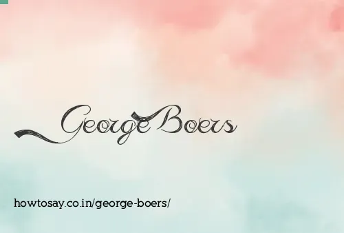 George Boers