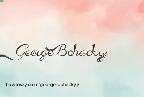 George Bohackyj