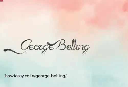 George Bolling