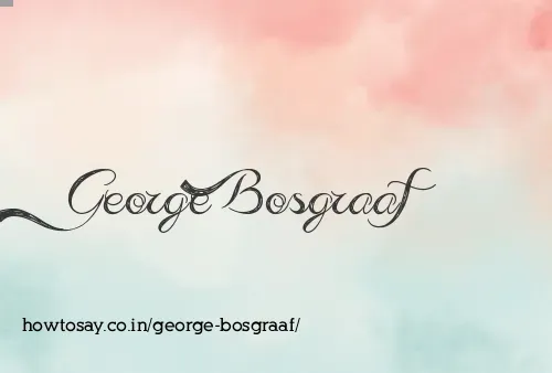 George Bosgraaf