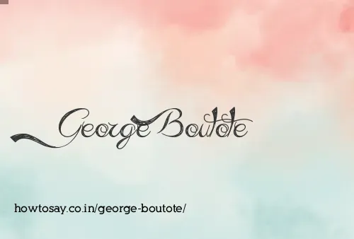 George Boutote