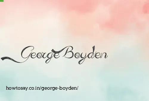 George Boyden