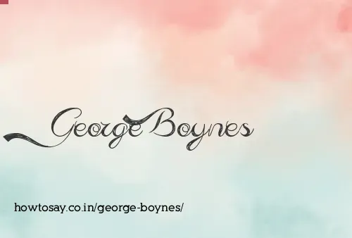 George Boynes