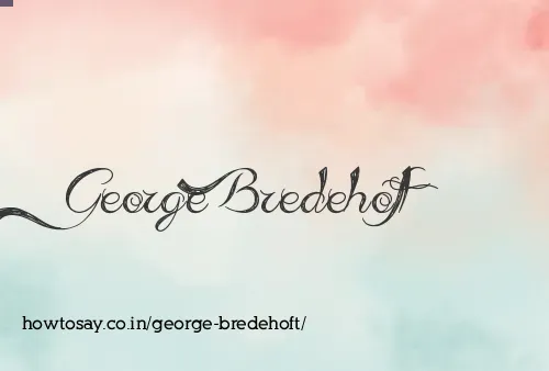 George Bredehoft
