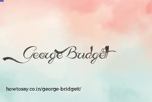 George Bridgett