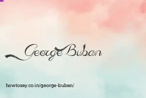 George Buban