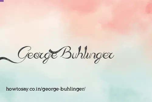 George Buhlinger