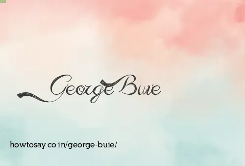 George Buie