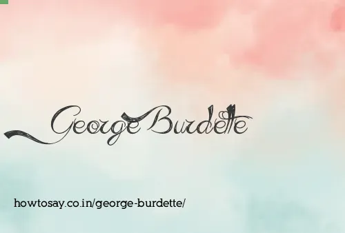 George Burdette