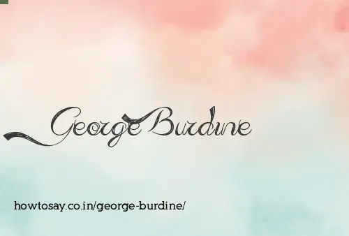 George Burdine