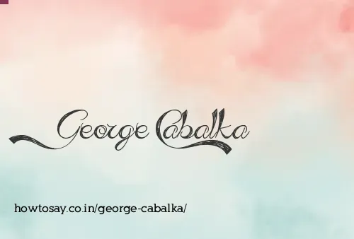 George Cabalka