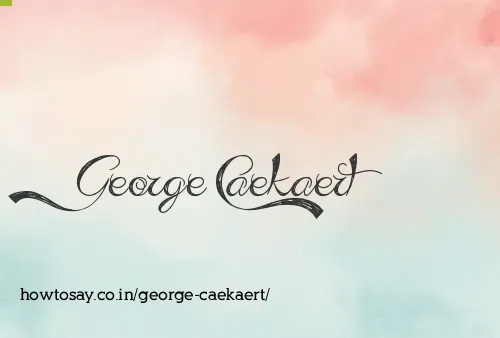 George Caekaert