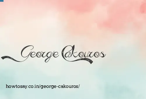 George Cakouros
