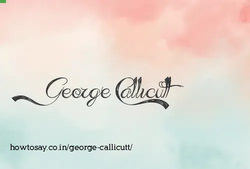 George Callicutt