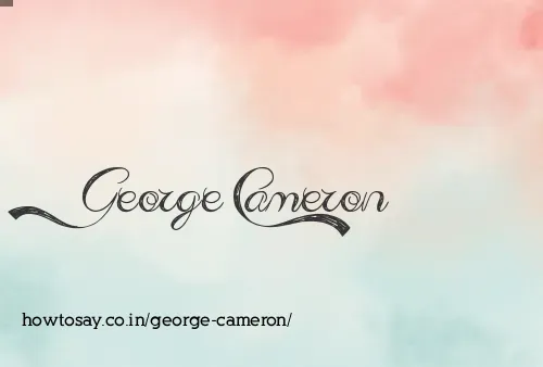 George Cameron