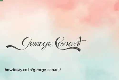 George Canant