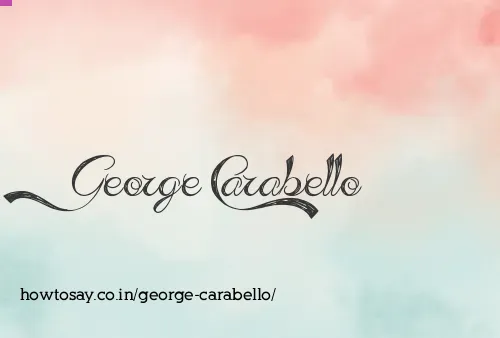 George Carabello